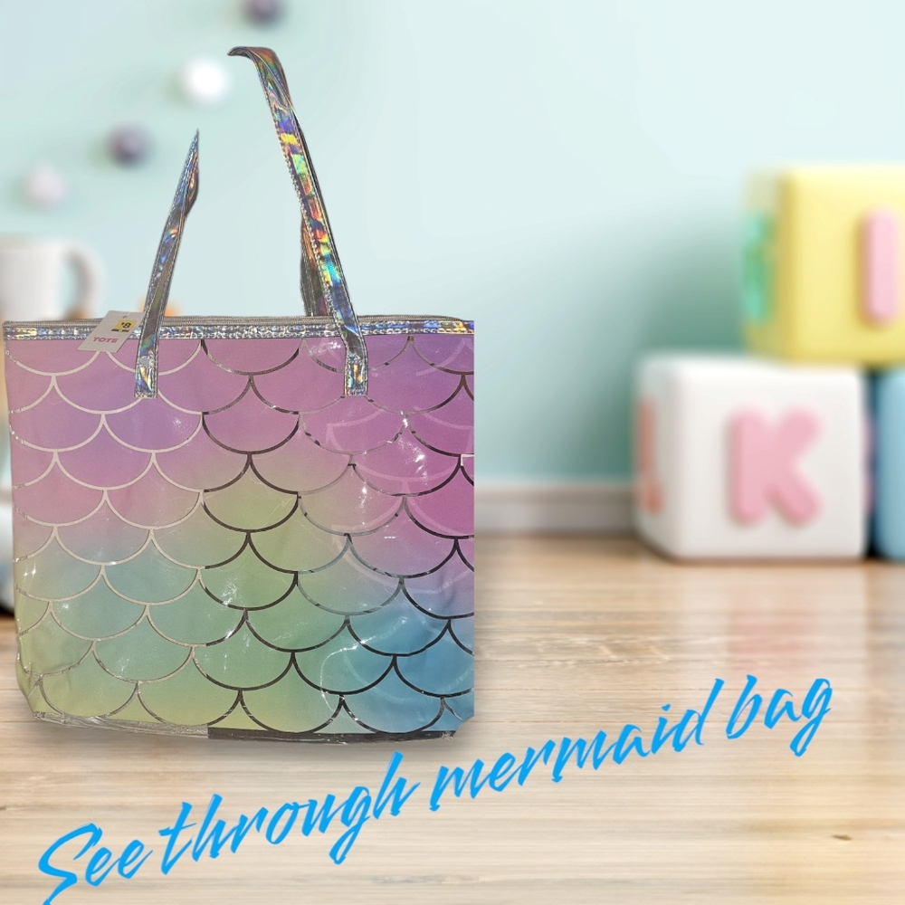 See through mermaid bag